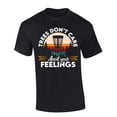 thumbnail image 1 of Mens Disc Golf Tshirt Disc Golf Funny Trees Don't Care About Your Feelings Short Sleeve T-shirt-Black-large, 1 of 5