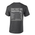 thumbnail image 1 of Mens Disc Golf Tshirt Funny Disc Golf Nutrition Flacts Short Sleeve T-shirt-Heather Grey-xxxl, 1 of 1