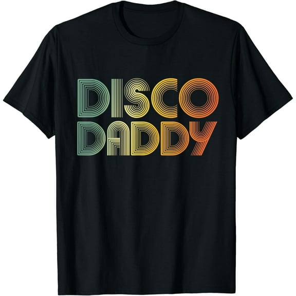 Mens Disco Daddy Retro 60s 70s Party Costume Dad Fathers Day T-Shirt