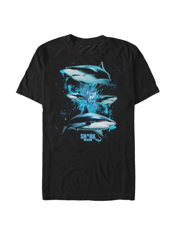 Mens Discovery Shark Week Galactic Ocean T Shirt