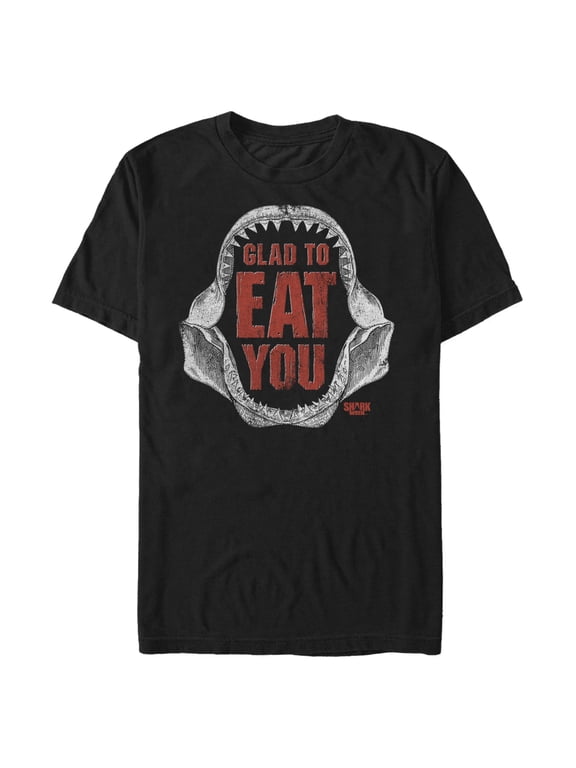 Mens Discovery Shark Week Glad To Eat You T Shirt