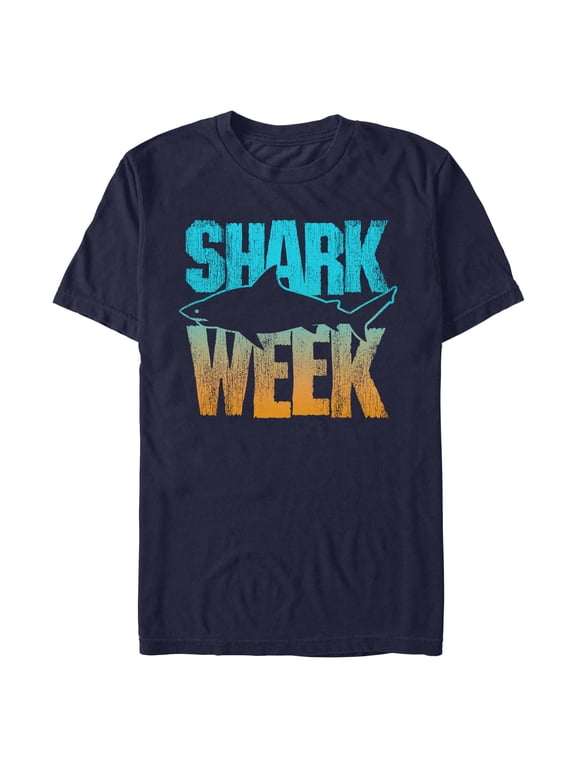 Mens Discovery Shark Week Gradient Outline T Shirt