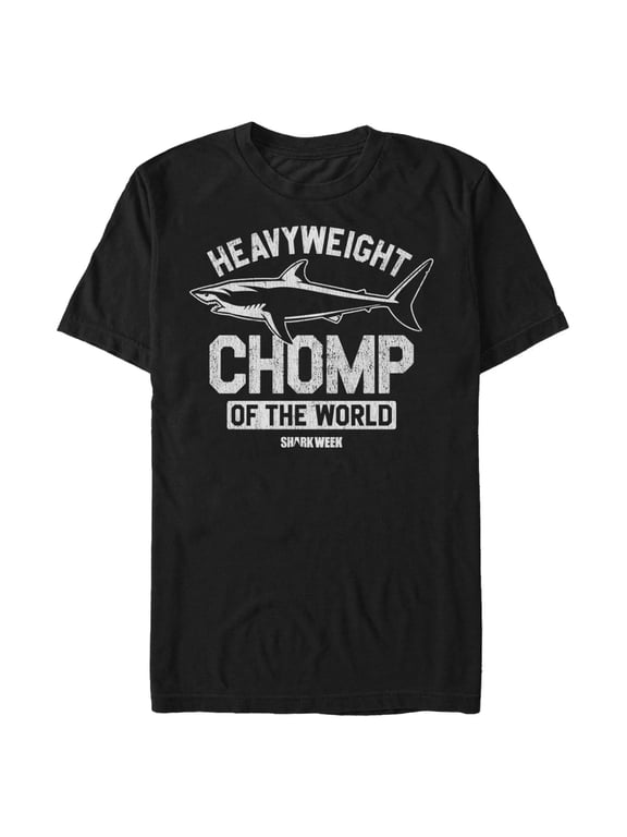Mens Discovery Shark Week Heavyweight Chomp of the World T Shirt