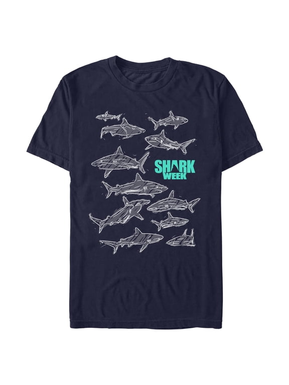 Mens Discovery Shark Week Shark Pool Logo T Shirt