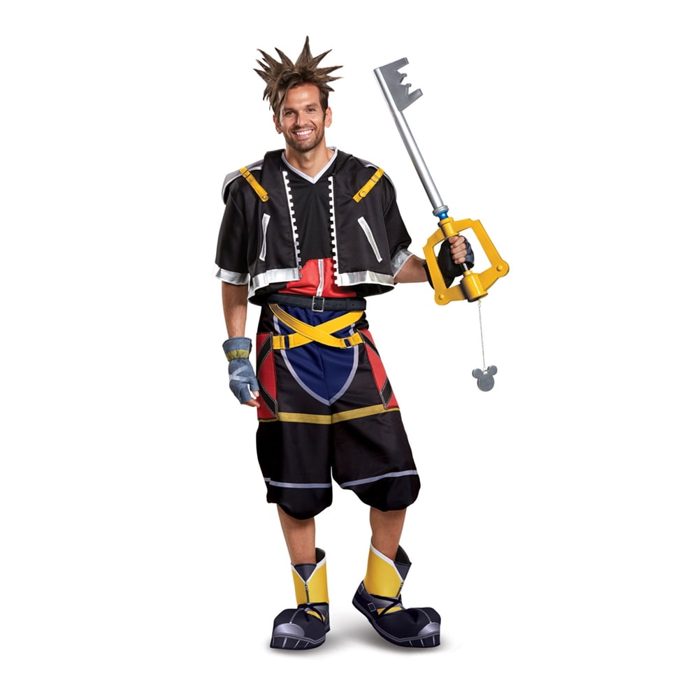 Kingdom Hearts Cosplay Costume Accessory Pair of Sora Black / Yellow Gloves