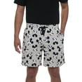 thumbnail image 1 of Mens Disney Mickey Mouse Pajama Sleep Shorts Gray Black Pockets, 1 of 7