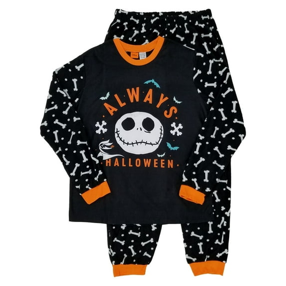 Mens Disney The Nightmare Before Christmas Halloween Sleep Set Pajama Set XXL