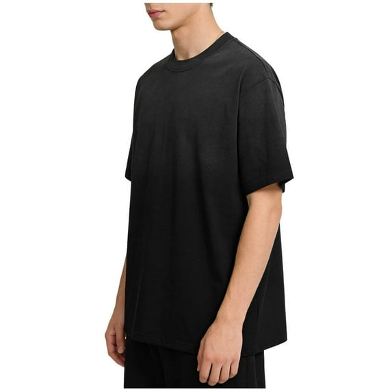 Mens Distressed Shirts Retro Gradient Color Short Sleeve Tee Shirts Casual Oversized Washed T-Shirts for Men