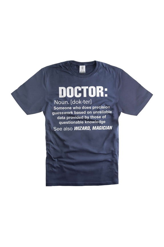 Mens Doctor Definition T-shirt Funny Doctor Shirt Doctor Gift Ideas Men's Doctor Gift (Large Navy Blue)