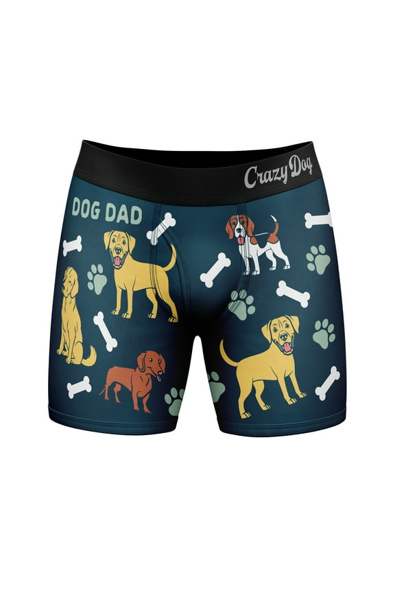 Mens Dog Dad Boxer Briefs Funny Saying Cool Gift Hilarious Underwear for Guys