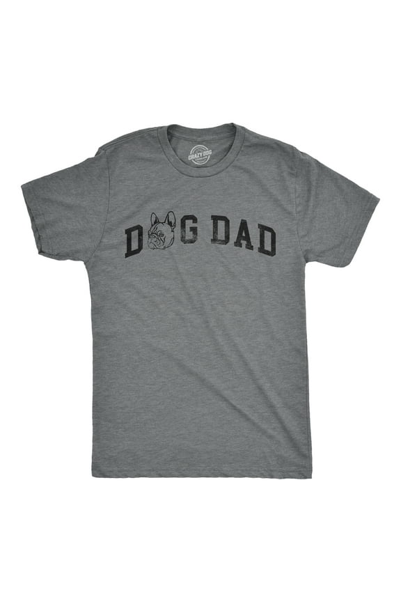 Mens Dog Dad French Bulldog T Shirt Funny Cute Puppy Pet Frenchies Lovers Tee for Guys Graphic Tees