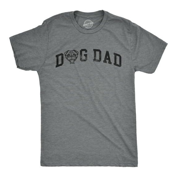 Mens Dog Dad Pug T Shirt Funny Cute Puppy Pet Pugs Lover Tee for Guys Graphic Tees