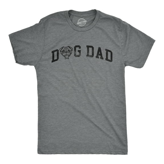 Mens Dog Dad Pug T Shirt Funny Cute Puppy Pet Pugs Lover Tee for Guys Graphic Tees