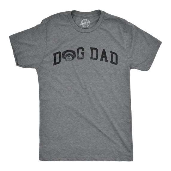 Mens Dog Dad Shih Tzu T Shirt Funny Cute Puppy Pet Shih Tzus Lover Tee for Guys Graphic Tees