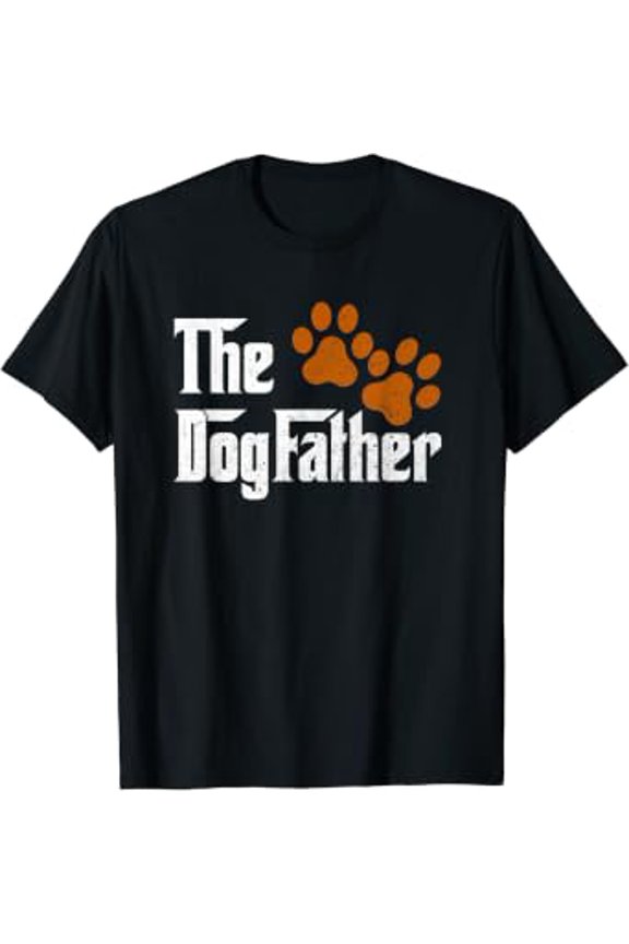 Mens Dog-Father Funny Dad Daddy Papa Pops Fathers Day Gift Idea T-Shirt