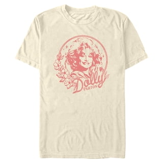 Mens Dolly Parton Artistic Lasso Badge T Shirt