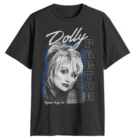 Mens Dolly Parton Guitar Portrait T Shirt
