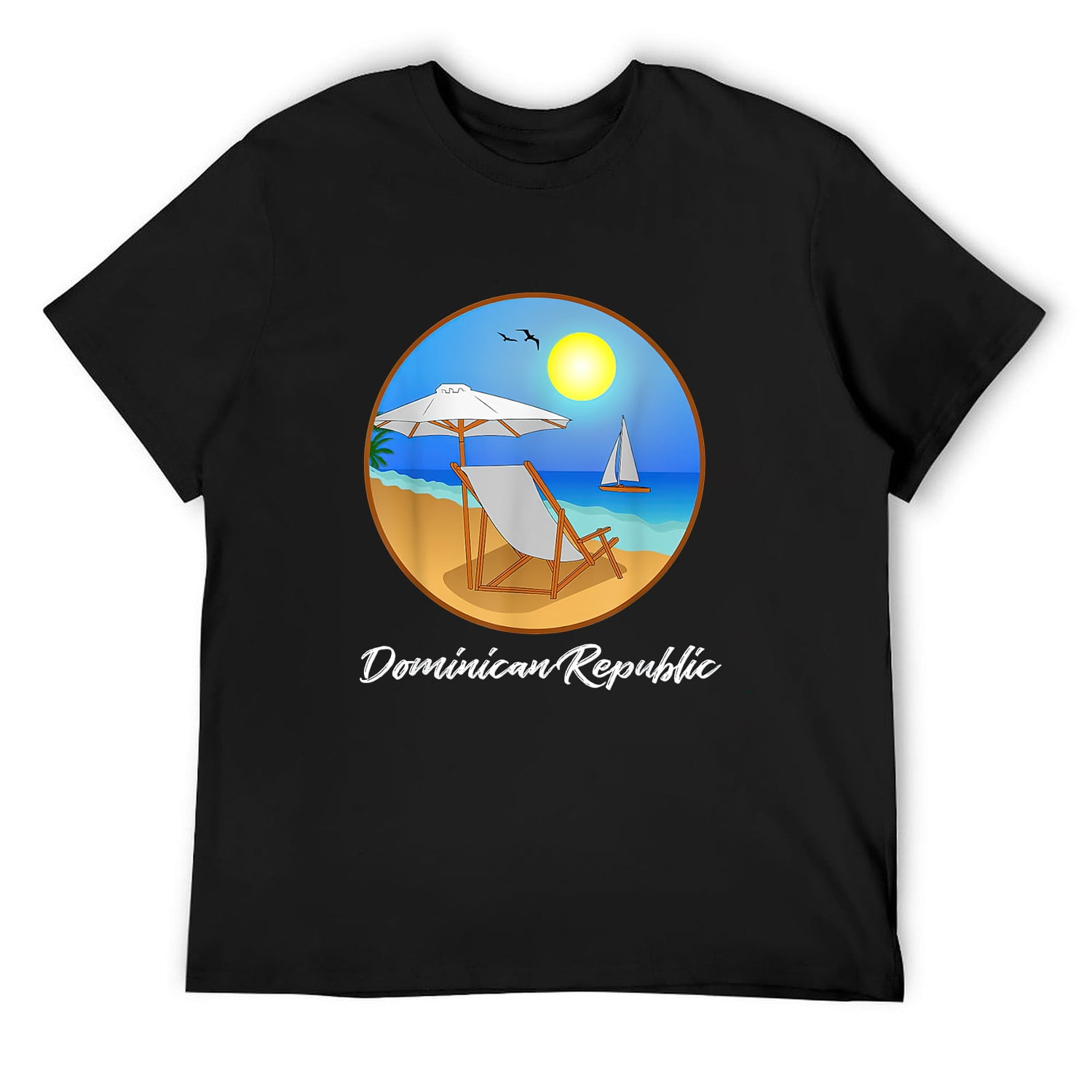 T-shirt Youth Distressed Drapeau République Dominicaine - Old Glory - Neuf Avec étiquettes - Polyester