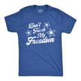 thumbnail image 1 of Mens Don't Touch My Freedom T Shirt Funny 4th of July USA Merica Novelty Party Tee Graphic Tees, 1 of 9