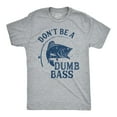 thumbnail image 1 of Mens Dont Be A Dumb Bass T shirt Funny Fishing Tee Gift for Fisherman Graphic Graphic Tees, 1 of 7
