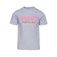 thumbnail image 1 of Mens Donut Talk to Me! Short-Sleeve T-Shirt - Heather Grey - 3X-Large, 1 of 1