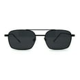 thumbnail image 1 of Mens Double Bridge Rectangle Metal Rim Pimp Shade All Black, 1 of 4