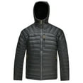 thumbnail image 1 of Mens Down Jacket Packable Water Resistant 5 Pockets Hooded Puffer Jacket Lightweight, 1 of 5