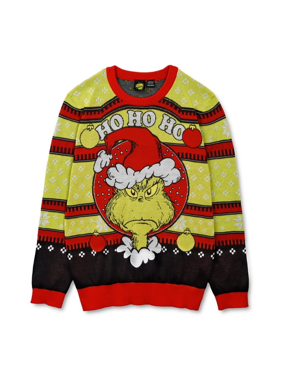 Mens The Grinch Ho Ho Ho Mean One Sweatshirt