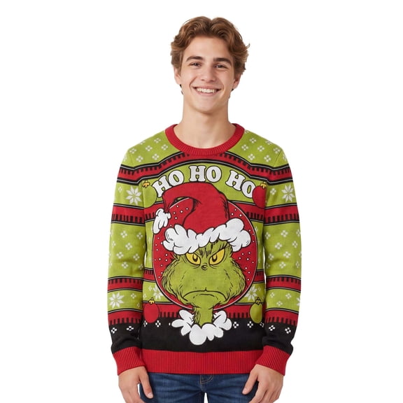 Mens The Grinch Ho Ho Ho Mean One Sweatshirt