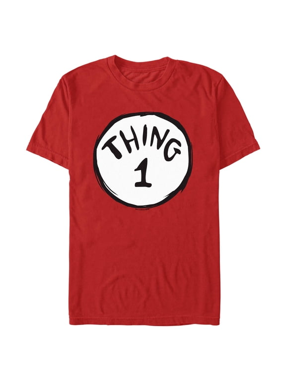 Mens Dr. Seuss Thing 1 Classic Badge T Shirt