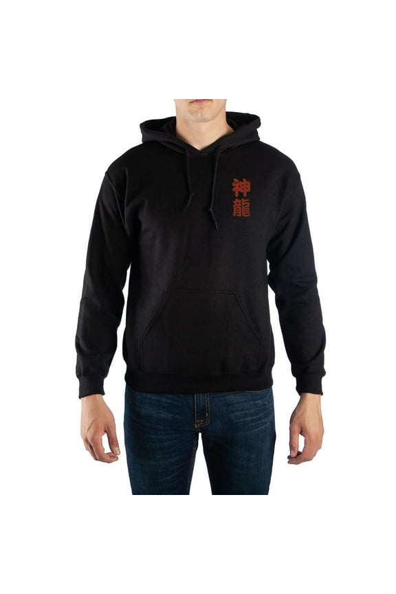 Mens Dragon Ball Z Anime Black Hooded Sweatshirt-Medium