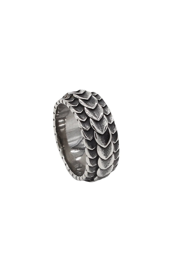 Mens Dragon Ring With Retro Titanium Steel Dragon Pattern Scale Domineering Statement Jewelry For Everyday Use
