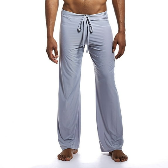 Mens Drawstring Elastic Lounge Pants Sleep Gym Active Pajama Sweatpants Jogger