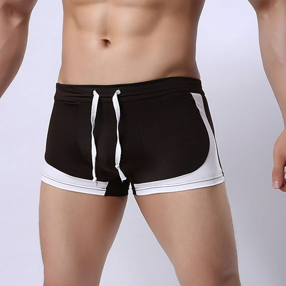 Mens Drawstring Lounge Underwear Boxer Shorts Halloween Gift for Husband Coffee S