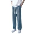 thumbnail image 1 of Mens Drawstring Relaxed Fit Jeans Plus Size Slightly Stretchy Durable Casual Everyday Wear Available in 2XL 3XL, 1 of 8