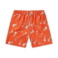 thumbnail image 1 of Mens Drawstring Shorts Cute Print Summer Casual Workout Shorts Beach Holiday Short Pants Red,2XL, 1 of 5