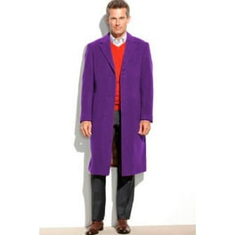 Mens Dress Coat 65 Wool Full Length Sapphire Notch Lapel Overcoat Topcoat Cashmere Touch Not Cashmere Walmart