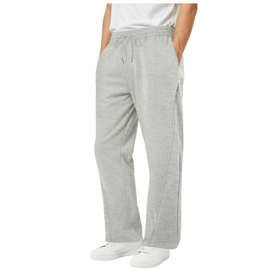 Mens Dress Pants Black Mens Fleece Lined Baggy Sweatpants Wide Leg Heavyweight Comfy Lounge Slacks Loose Fit Track Pants Fall Winter