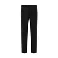thumbnail image 1 of Mens Dress Pants Business Casual Classic Fit Suit Pants Solid Color Chino Trousers with Pockets, Black, 2XL, 1 of 7