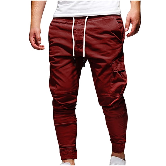 Pantalones Para Hombre, Mens Work Pants Long Casual Sport Pants Trousers Running Joggers Sweatpants