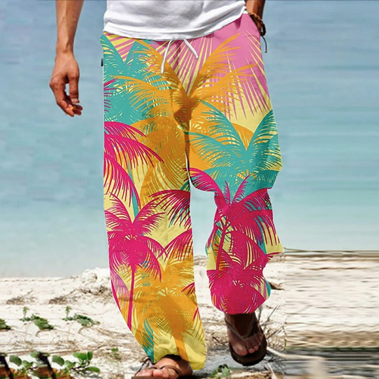 Mens Dress Pants Men Pants Summer Beach Hippie Harem Pants Baggy