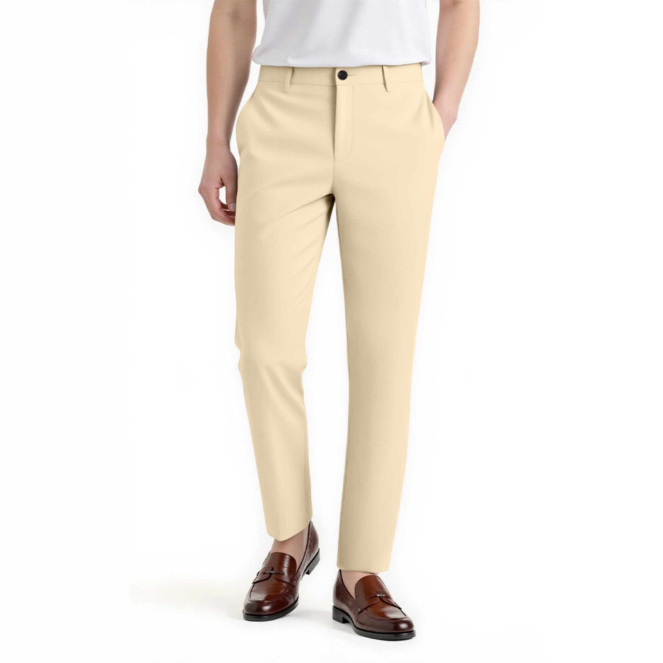 GINGTTO Men's Dress Pants Stretch Slim Fit Formal Chino Pants - Walmart.com