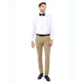 thumbnail image 1 of Mens Dress Pants, Solid Strech Slim Fit Open Bottom Trousers For Graduations, Prom, Weddings, Etc, 1 of 4