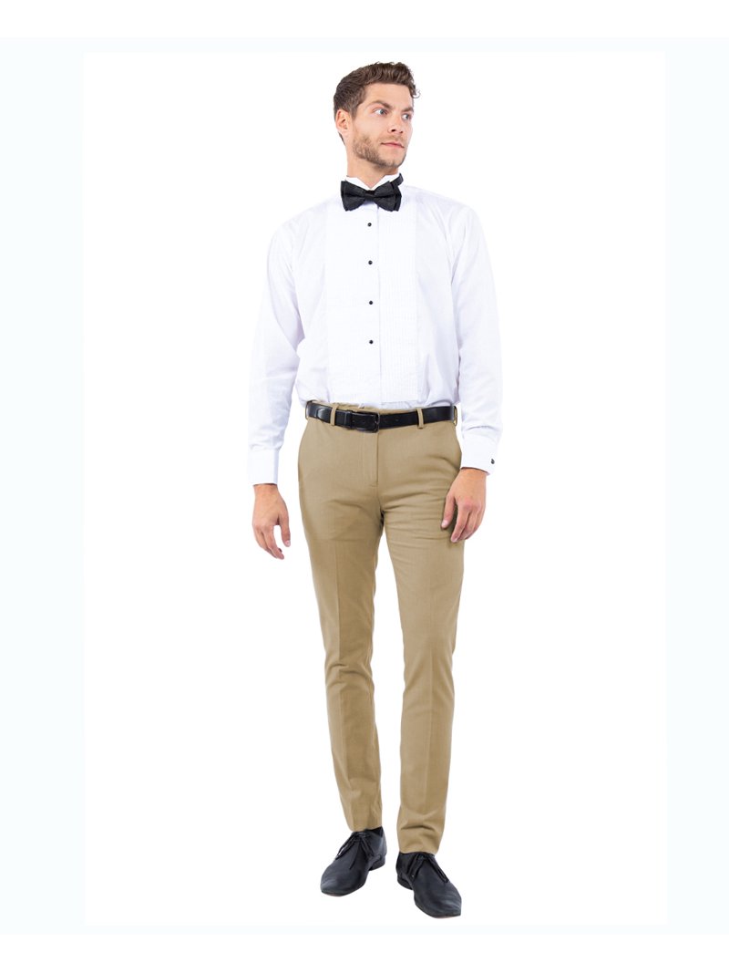 Mens Dress Pants, Solid Strech Slim Fit Finished Bottom Trousers For  Graduations, Prom, Weddings, Etc - Walmart.com