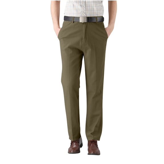 Mens Dress Pants Summer Straight Leg Daily Thin Casual Business Pants Sweatpants for Men Army Green M