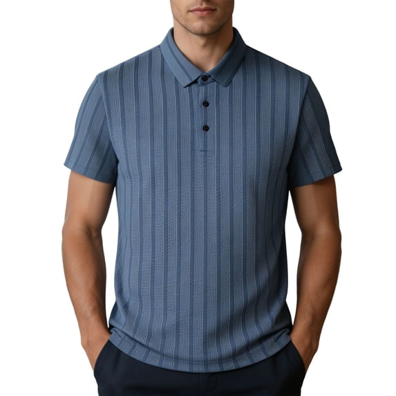 Mens Dress Shirt Business Casual Tops Button Down Short Sleeve Wrinkle Free Cool Breathable Pullover Fathers Gift