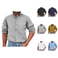 thumbnail image 1 of Mens Dress Shirts Long Sleeve Button Down Collared Business Casual Formal Work Shirts, 1 of 9