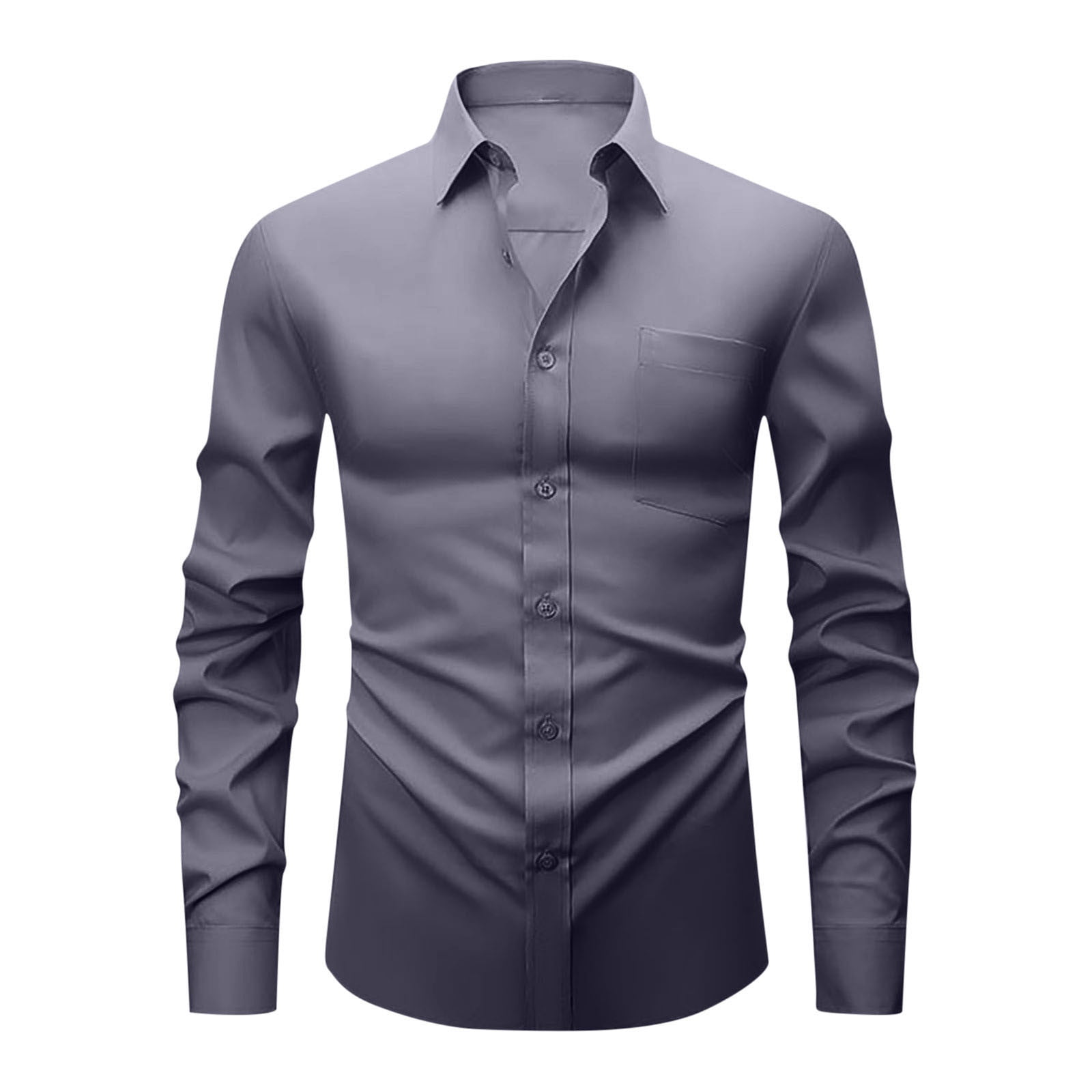 non iron slim fit mens dress shirts Slim Fit Blue Fine Line Stripe Non-Iron Men's Dress Shirt – Wilkes & Riley,  LLC main image 1
