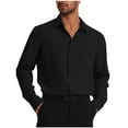 thumbnail image 1 of Mens Dress Shirts Long Sleeve Wrinkle Free Button Down Shirt Casual Regular Fit Business Work Office Shirt, 1 of 5