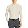 thumbnail image 1 of Mens Dress Shirts, Solid Ivory Modern Fit Office Shirts, 1 of 2